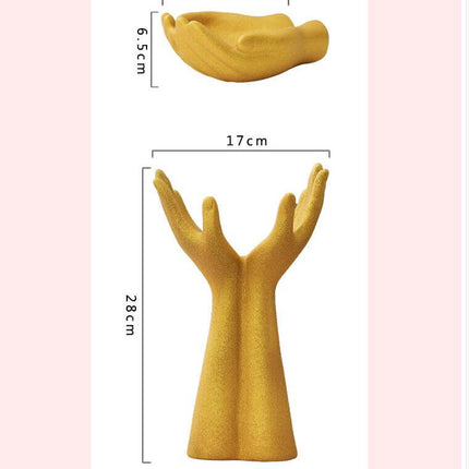 European Hand Model Ceramic Vase Decoration