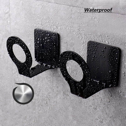 Mat Black No Drill Metal Kitchen Storage
