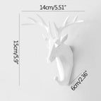 Pure Geometric  White Deer