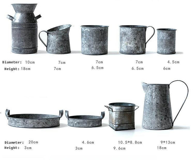 Rustic Wrought Iron Serving Set