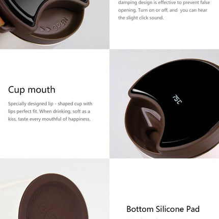 Smart Led Vacuum Coffee Maker Thermos