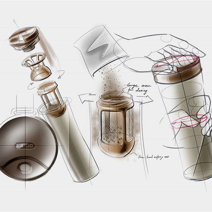 Smart Led Vacuum Coffee Maker Thermos