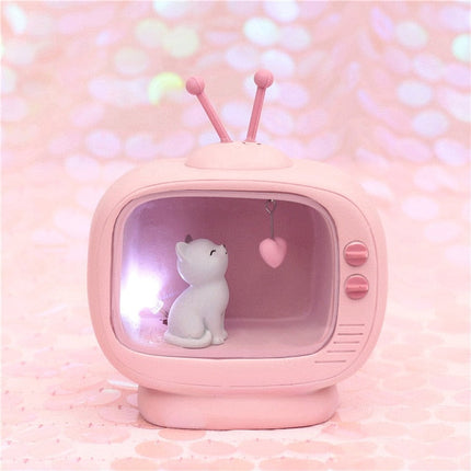 Cozy Cat TV Mini Night Lamp