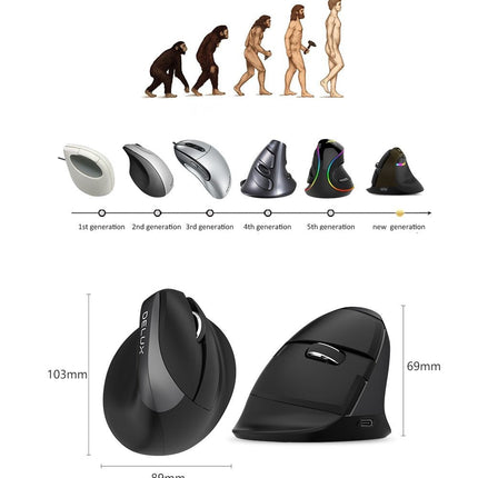 Mini Wireless Silent Ergonomic Mouse