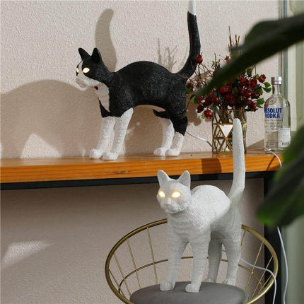 Nordic Resin Cat Table Lamps