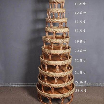 Rattan Picnic Tray Table