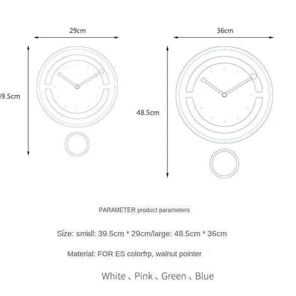 Silent 3D Pendulum Wall Clock
