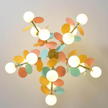 Nordic Multicolor Art Tree Led Pendant Lights
