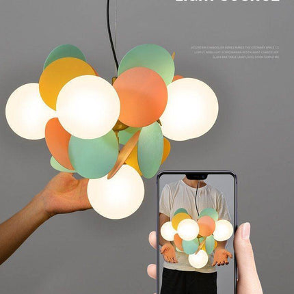 Nordic Multicolor Art Tree Led Pendant Lights