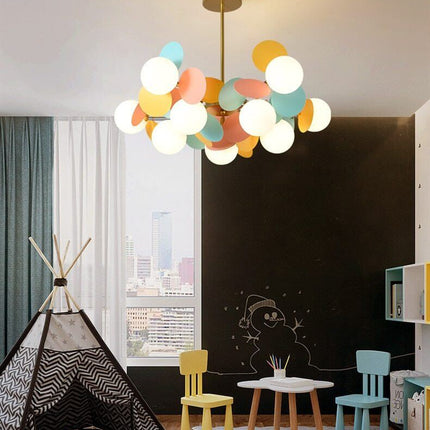 Nordic Multicolor Art Tree Led Pendant Lights