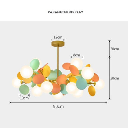 Nordic Multicolor Art Tree Led Pendant Lights