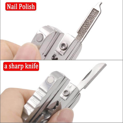 Stainless Steel Multifunctional Camping Keychain Tool