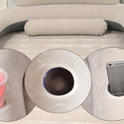 Cartoon Bear Comfy Inflatable Bed with Backrest