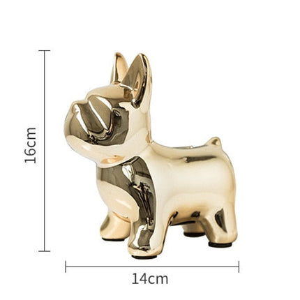 Nordic Ceramic Bulldog Piggy Bank
