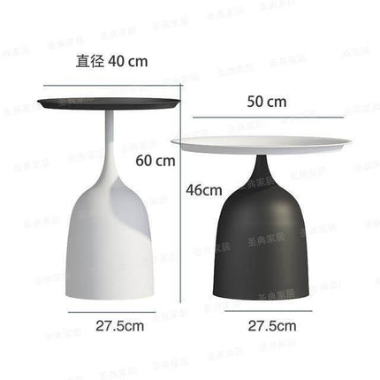 luxury Nordic Iron Metal Bracket Light Side Table