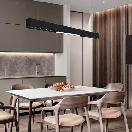 Wall-Mounted Black Continuous Magnetic Track System Light