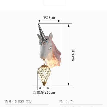 Lovely Unicorn Led Wall Lamp