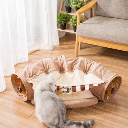 Creative Comfy Cat Sleeping Tunnel Bed