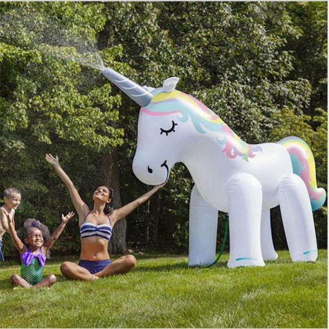 Gigantic Inflatable Unicorn Water Spray Summer Toy