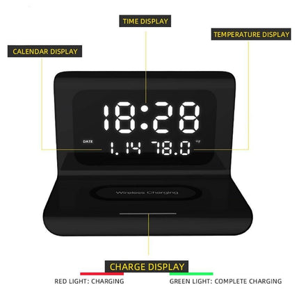Smart Wireless Charging Alarm Table Clock