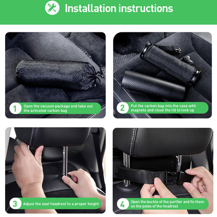 Car Back Seat Portable Ionizer Humidifier