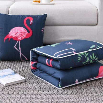 2In1 Colorful Cartoon Pillow Blanket