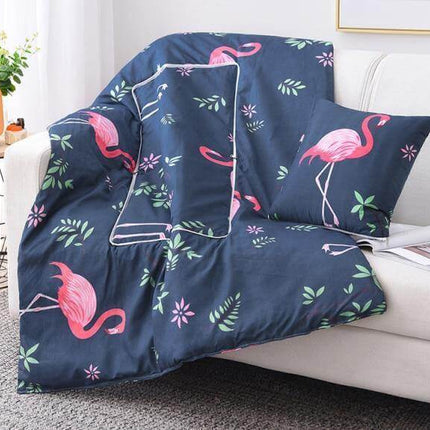 2In1 Colorful Cartoon Pillow Blanket