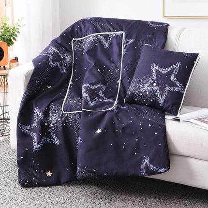 2In1 Colorful Cartoon Pillow Blanket