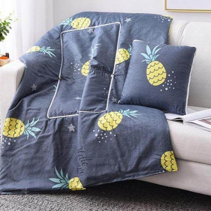 2In1 Colorful Cartoon Pillow Blanket