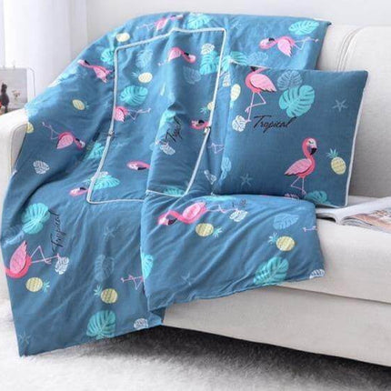 2In1 Colorful Cartoon Pillow Blanket