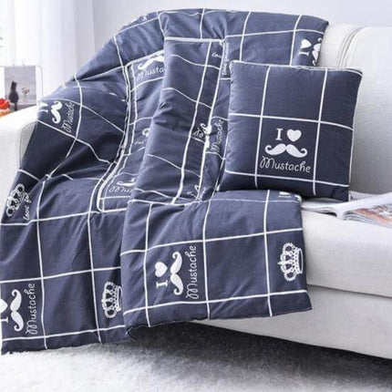 2In1 Colorful Cartoon Pillow Blanket