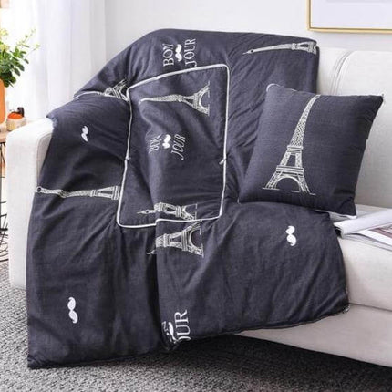 2In1 Colorful Cartoon Pillow Blanket