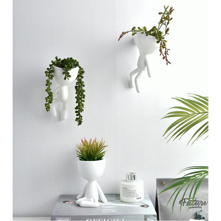 Nordic Hanging Miniature Human Flower Pots