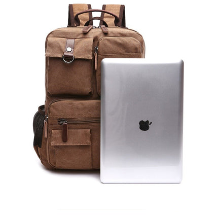 Korean Style Unisex Large Canvas Backpack