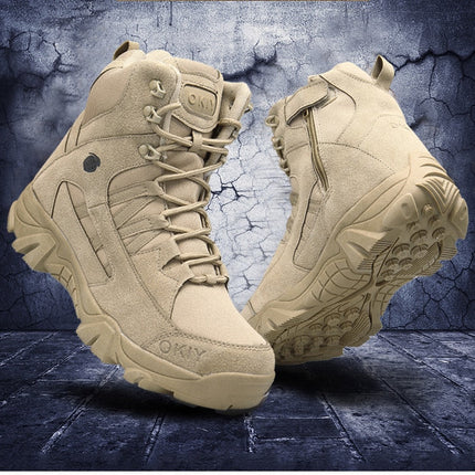 Leather Military Grade Camping Men Boots