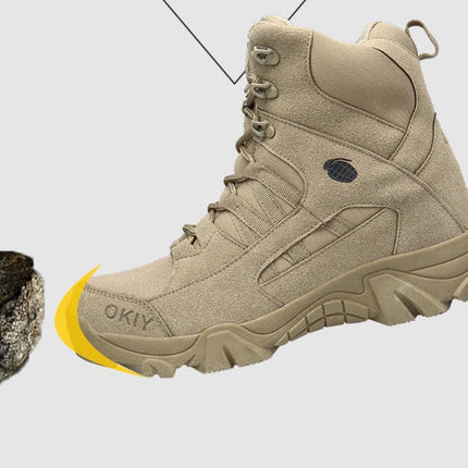 Leather Military Grade Camping Men Boots