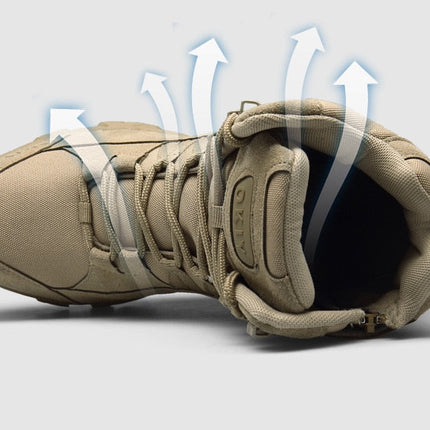 Leather Military Grade Camping Men Boots