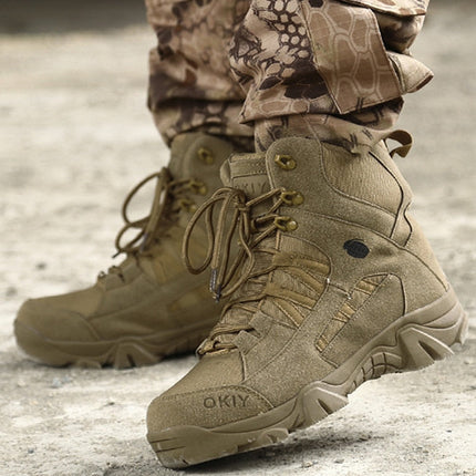 Leather Military Grade Camping Men Boots