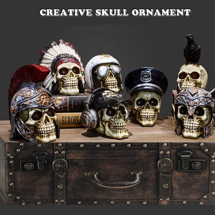 Skull Resin Skeleton Army Figurine Halloween Decoration