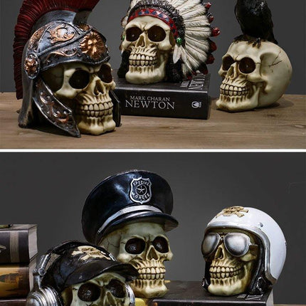 Skull Resin Skeleton Army Figurine Halloween Decoration
