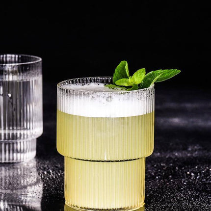 Japanese Style Creative Striped Glass