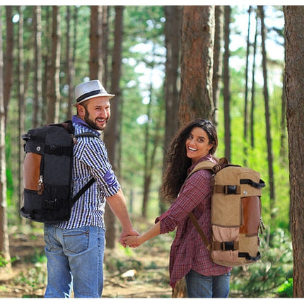Men Canvas Multifunctional Travel Backpack