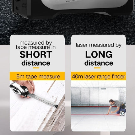 Digital Laser Rangefinder Measure Tape