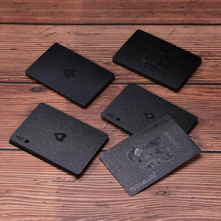 Elegant Black Diamond Poker Cards