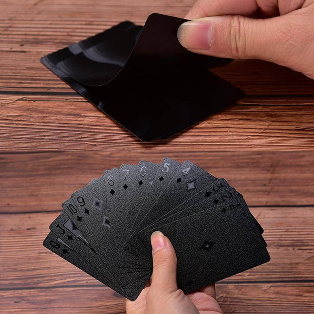 Elegant Black Diamond Poker Cards
