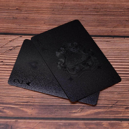 Elegant Black Diamond Poker Cards