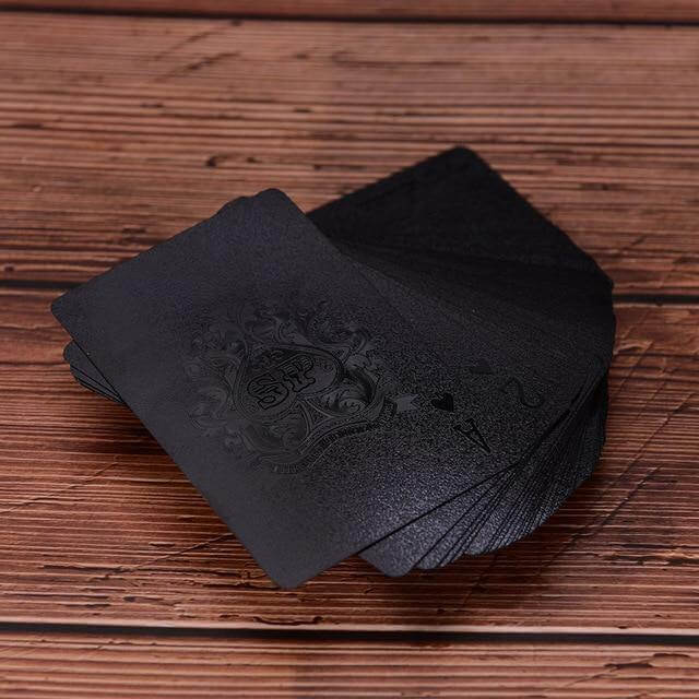 Elegant Black Diamond Poker Cards