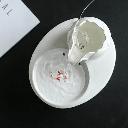 Ceramics Cat Water Dispenser