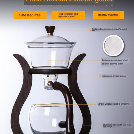 Elegant Glass Magnetic Tea Infuser Set