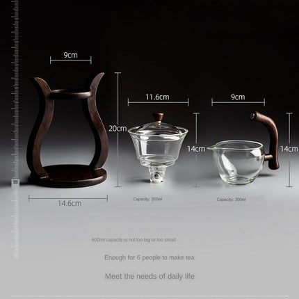 Elegant Glass Magnetic Tea Infuser Set